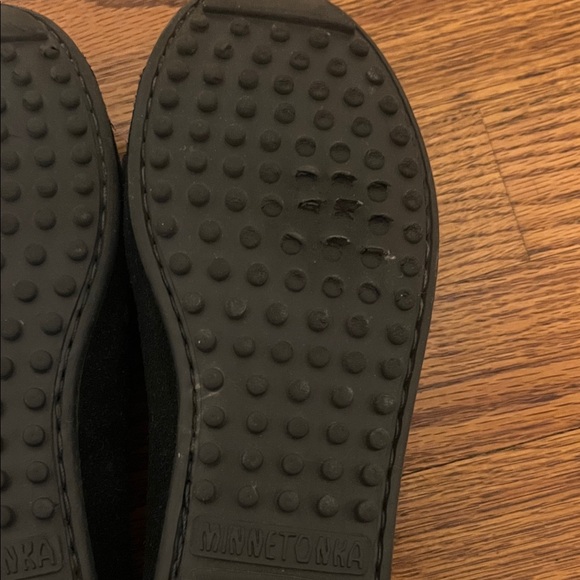 Minnetonka Black Suede Moccasins - Picture 5 of 8